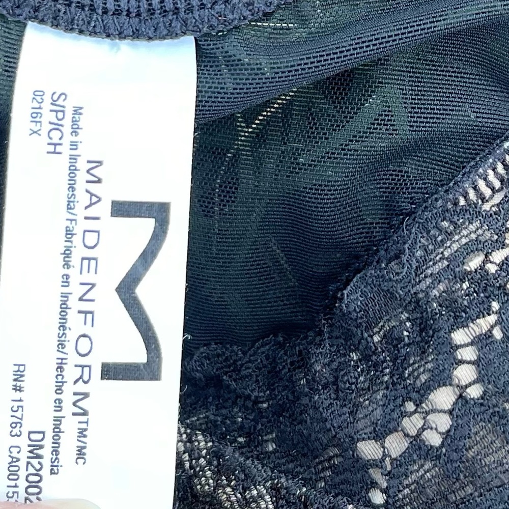 Maidenform Sensuously Shaping Wear Your Own Bra-Slip #DM2002, Beige, Black small - Picture 5 of 7